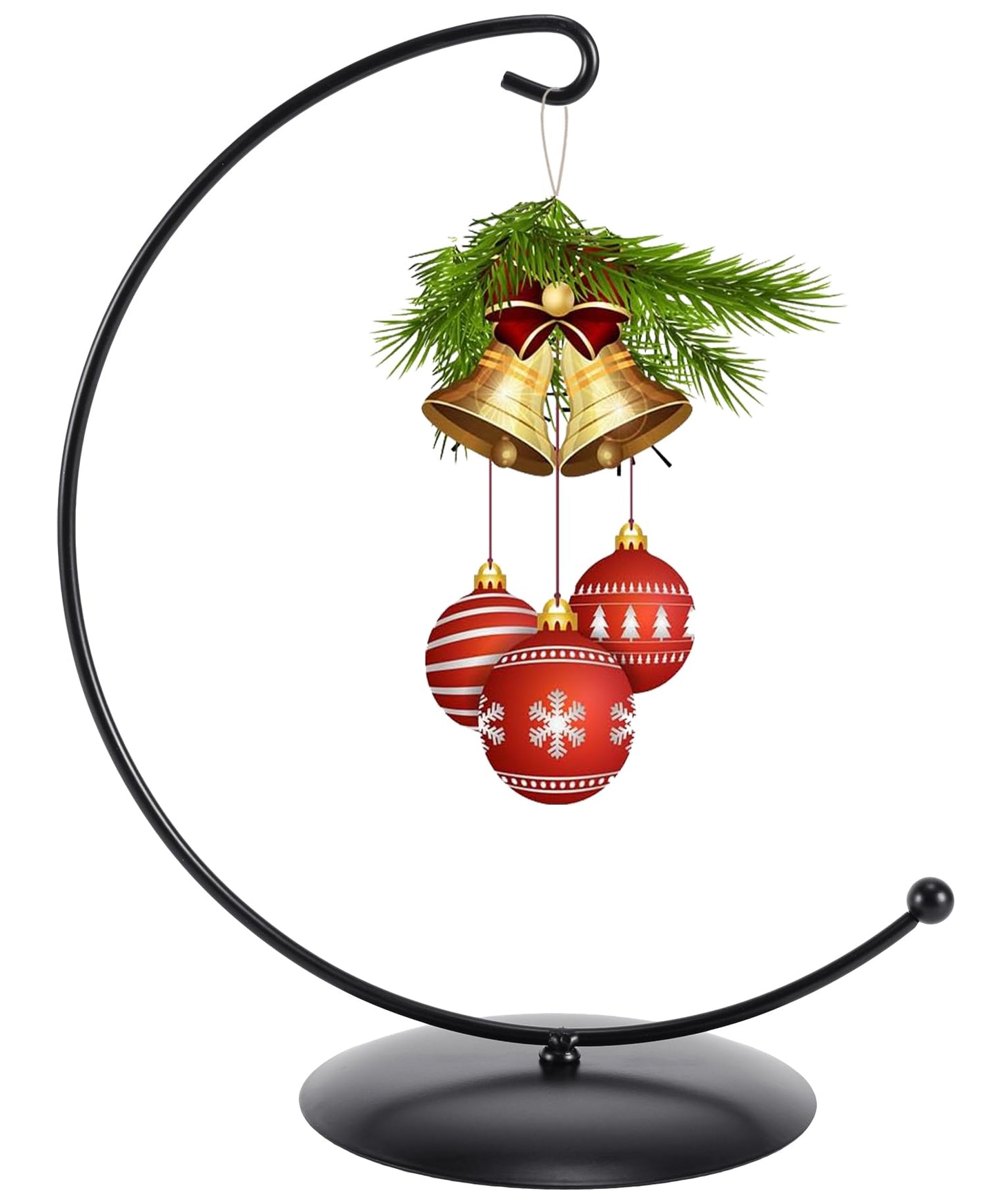 Maibloln Ornament Display Stand Hanger Rack Hook Chrismas Ornament Party Decoration Holder Air Plant Flower Pot Hanging Terrarium Home Office Decoration(newC-Style)
