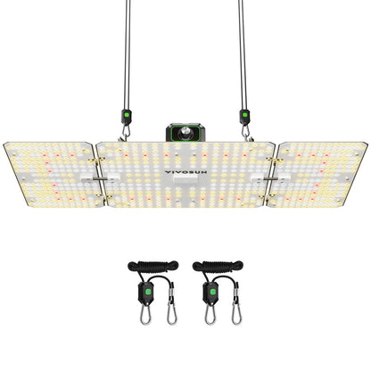 VIVOSUN LumaLight 200W LED Grow Light, Full Spectrum Plant Light, Smart Dimmable & High PPFD for Indoor Plants Seedling Vegetables Bloom, Fits 2×4/3×3 Grow Tents
