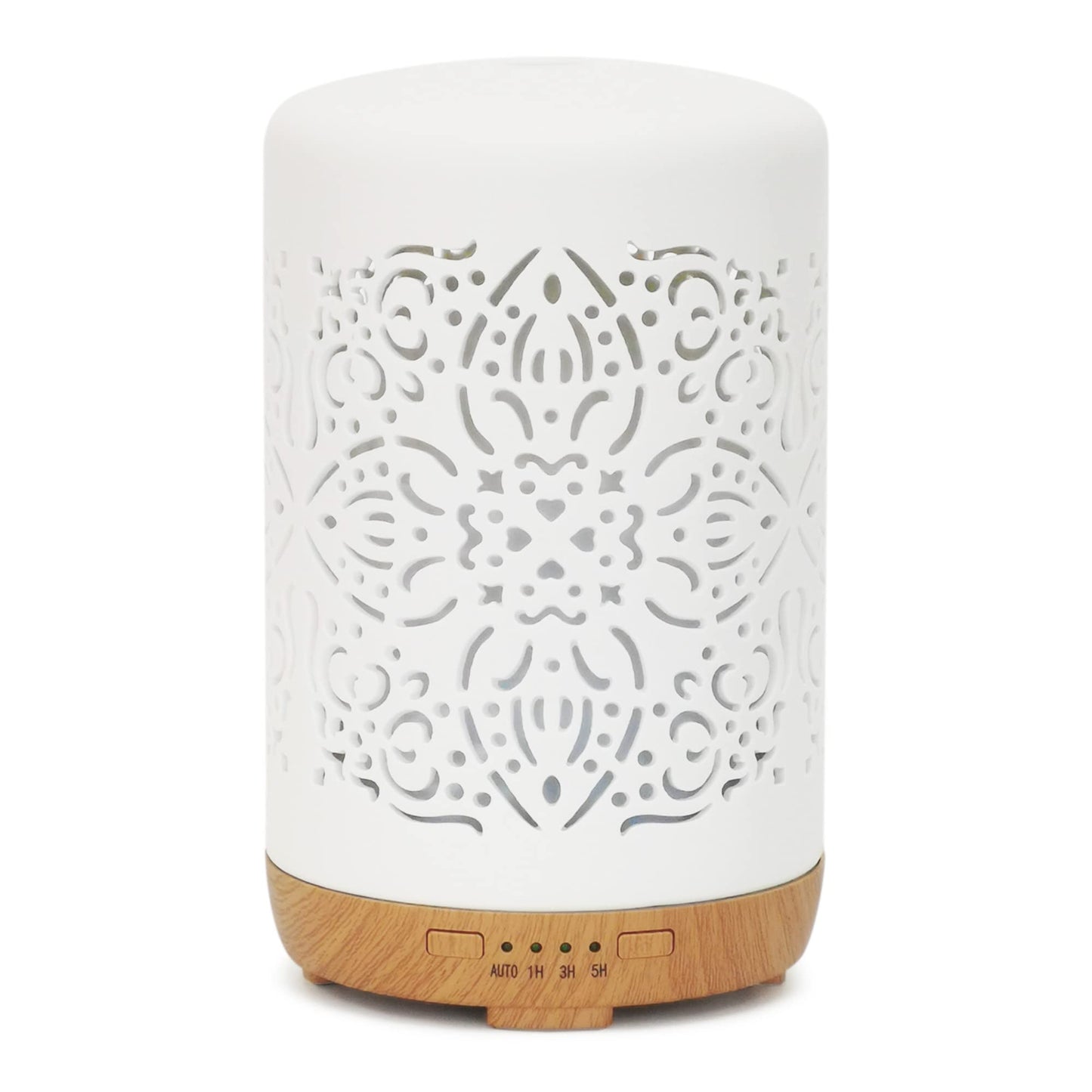 Earnest Living Essential Oil Diffuser White Ceramic Diffuser 100 ml Timers Night Lights and Auto Off Function Home Office Humidifier Aromatherapy Diffusers for Essential Oils