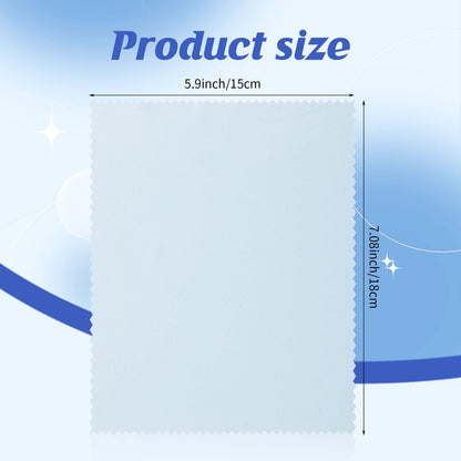 Treela 200 Pcs Microfiber Glasses Cleaning Cloth 6 x 7'' Eyeglasses Cleaner Wipes Lens Screen Cleaning Cloth for Glasses, Cameras Lens, Cell Phone, LCD TV Screens, Laptops, Tablets(Multi Color)