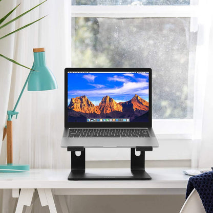 BESIGN LS03 Aluminum Laptop Stand, Ergonomic Detachable Computer Stand, Notebook Riser, Laptop Mount Compatible with Air, Pro, Dell, HP, Lenovo More 10-15.6" Laptops, Black