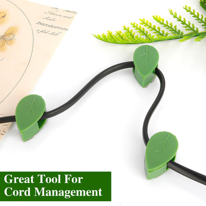Plant Wall Clips - 30 Pcs Climbing Plant Fixture Clips for Vines & Leaf Accessories - Self-Adhesive Hanging Hooks for Indoor/Outdoor Garden