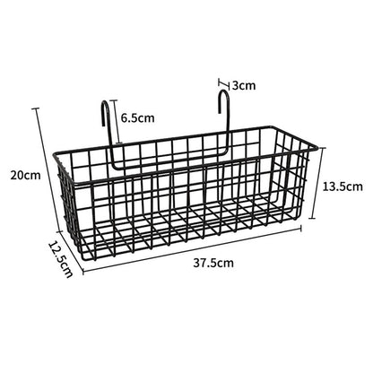Whtkoph Hanging Planter Basket, Balcony Flower Pot Holder Organizer Porch Deck Plant Pot