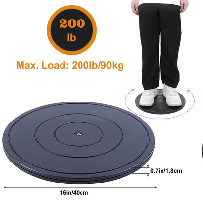2 PCS 16 Inch Lazy Susan Turntable Heavy Duty Rotating Swivel Stand Lazy Susan with Steel Ball Bearings Flat Base Stand for TV/Computer/Monitor/Arts/Crafts/Bonsai/Statue/Cabinet Organizer