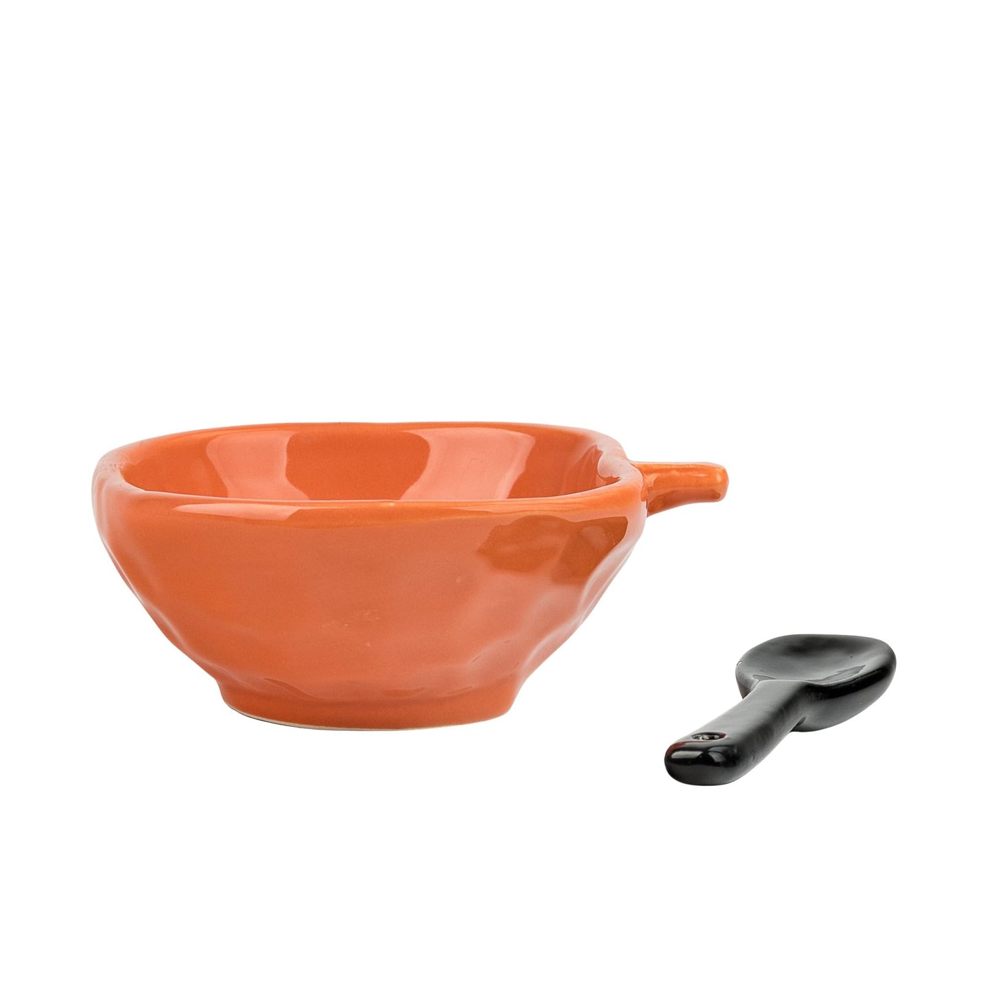 10 Strawberry Street Pumpkin & Web Dip Serving Set, Dip Bowl & Spreader