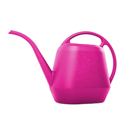 Bloem Aqua Rite 1.1 Gallon (144 Fl Oz) Fuschia Resin Watering Can for Indoor or Outdoor Use, Made in USA