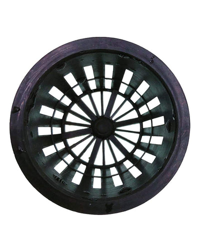HORTIPOTS 2 Inch Net Pot 2 in Wide Rim Design with Reflective Net Pot Lids (Set of 75)