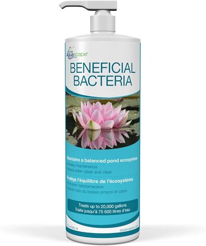 Aquascape Beneficial Bacteria Liquid Water Treatment for Ponds and Water Gardens (32 Oz / 946 ml)