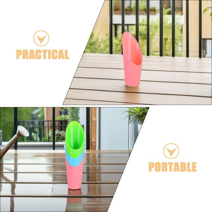 FUTUREORYY 8pcs Bonsai Soil Scoops and Potting Shovels Plastic Gardening Tools for Succulent Planting Indoor Transplanting Mini Soil Scooper Set