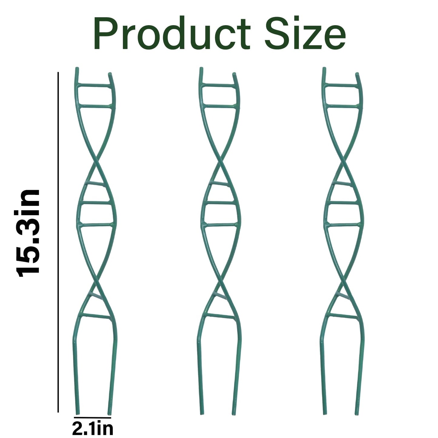 GOOOXIM Indoor Plant Trellis - DNA Spiral Design Metal Trellis for Potted Plants, Stylish Climbing Support for Small Houseplants, Durable & Easy to Install Garden Upgrade for Vining Plants