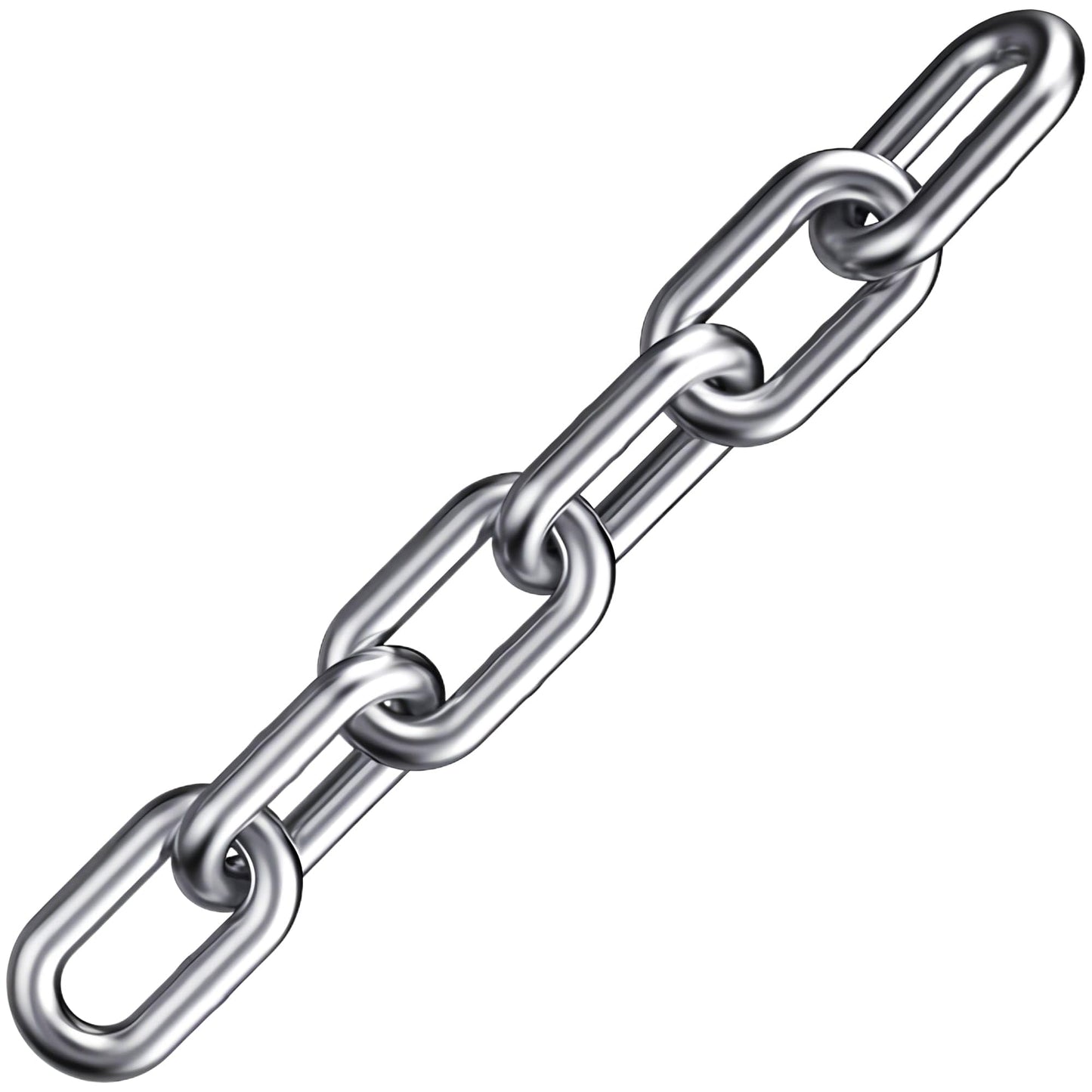 Stainless Steel Chain, Lsqurel 3/8inch Heavy Duty Chain Link Chain 6.5feet Safety Chain Utility Chain Metal Chain for Indoor and Outdoor