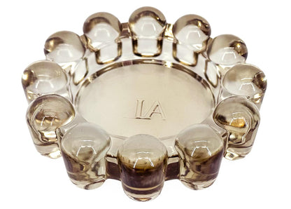 Alice Lane Original Bubble Candle Dish – Chic Amber Glass Candle Dish for Home Decor – Decorative Modern Candle Holder for Small Candles & Diffusers