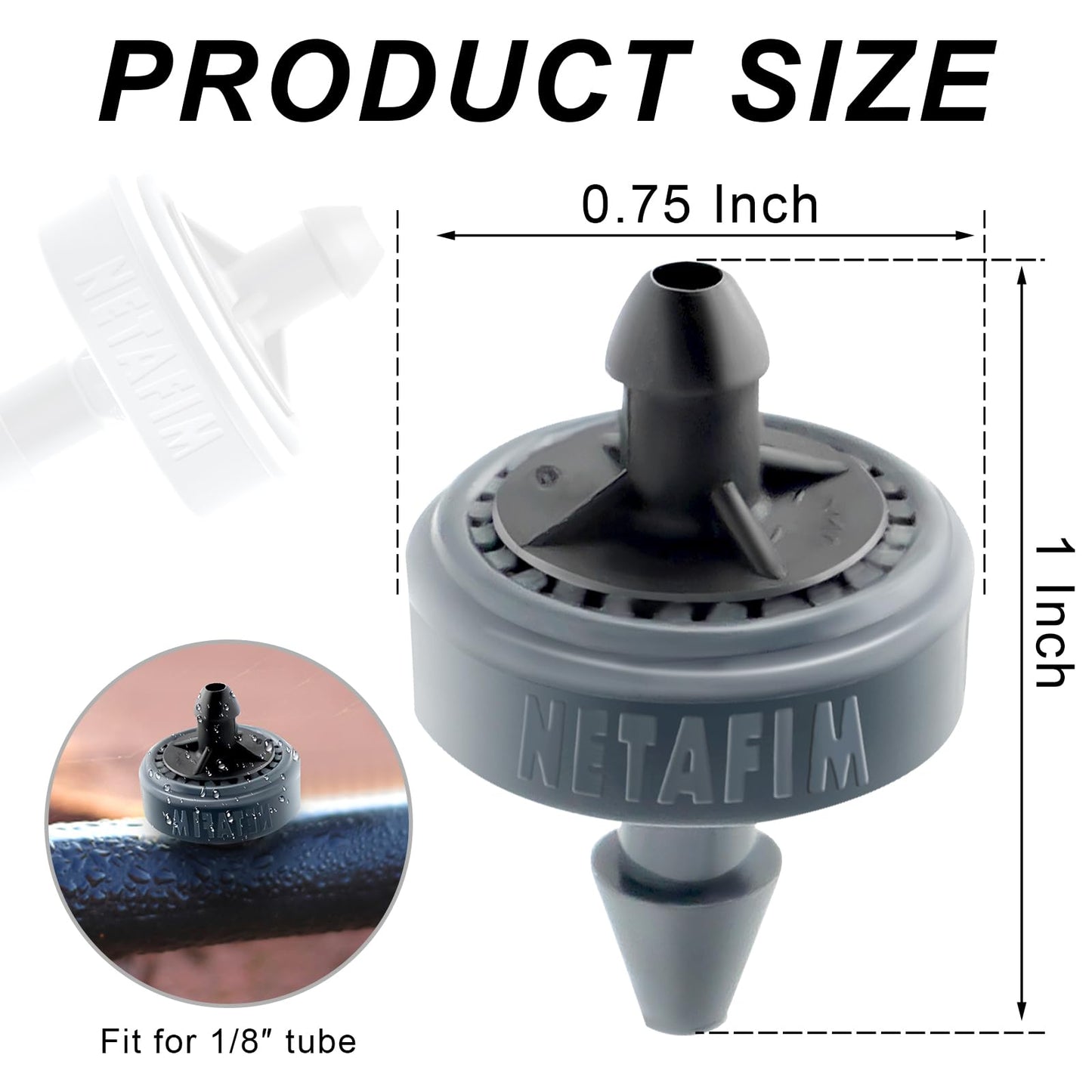 Netafim 1 GPH Woodpecker Jr Pressure Compensating Drip Emitters (50)