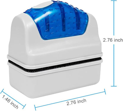 DaToo Aquarium Cleaner Fish Tank Glass Cleaner Algae Scraper Magnetic Scrubber Algae Clean Brush, 2 Pcs, 1 Yr Warranty