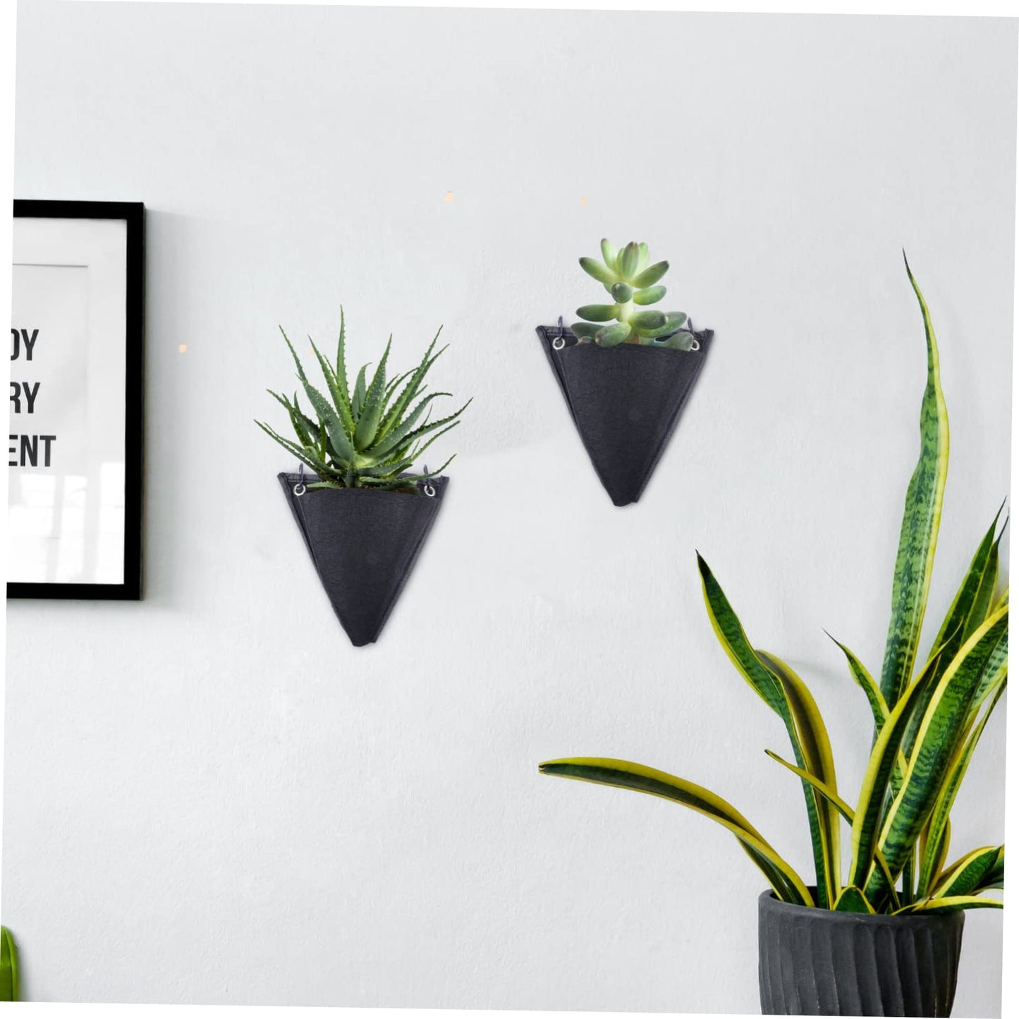 Yardenfun 2Pcs Hanging Strawberry Planter Growing Pockets Durable Plant Grow for Indoor and Outdoor Gardening for Growing Fresh Strawberries and Other Plants