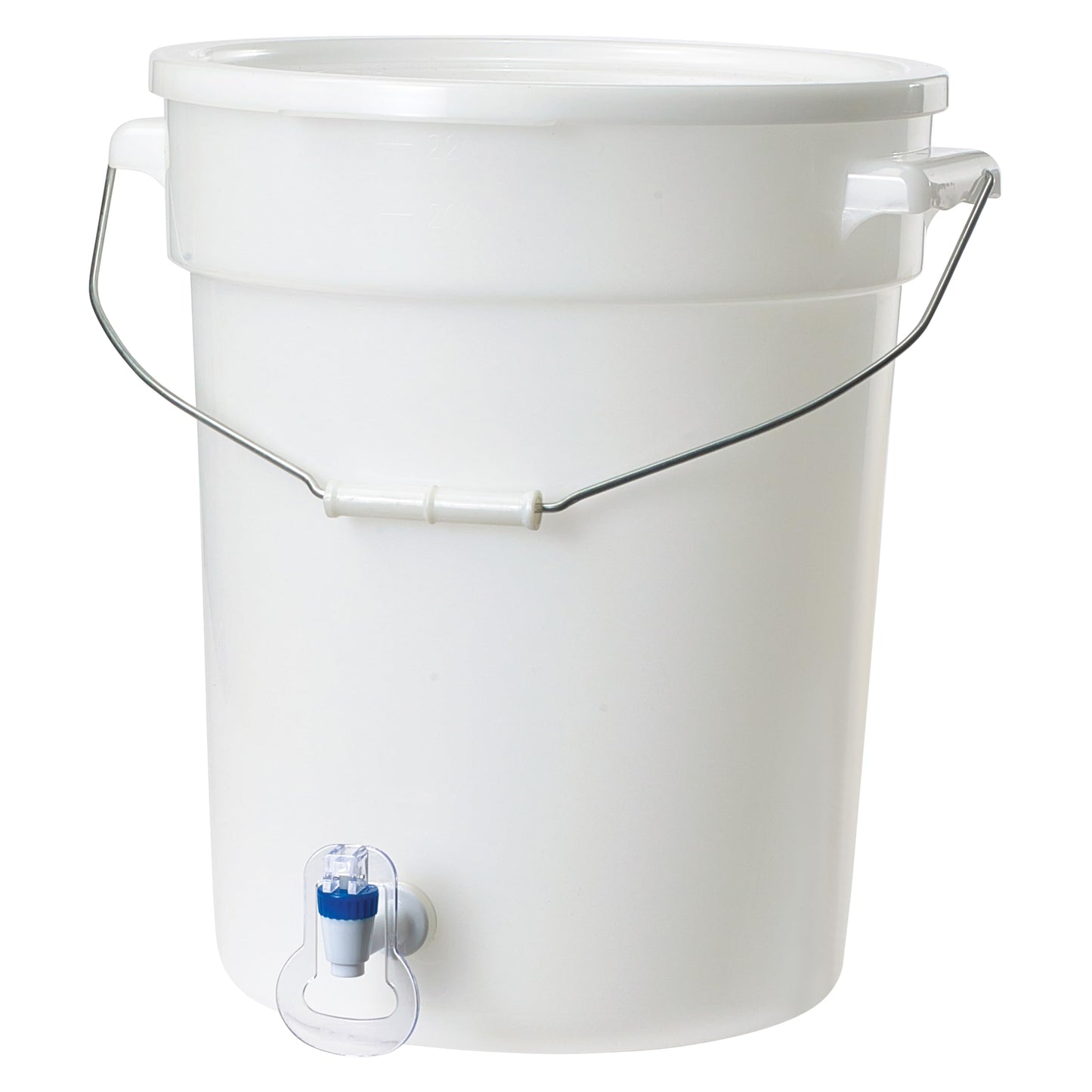 Beverage Dispenser White BPA Free Polypropylene 6 Gallon (PBDW-22)