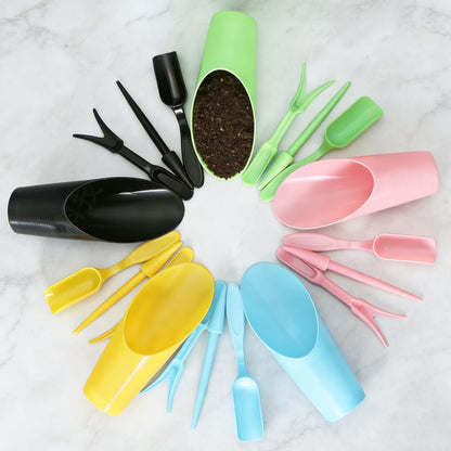 Binxus 25 Pcs Bonsai Soil Scoop Set, Small Mini Gardening Tools, Garden Hand Tools Kit for Indoor Plant Care, Succulent Planting Tools for Planting, Transplanting Digging (Colorful)