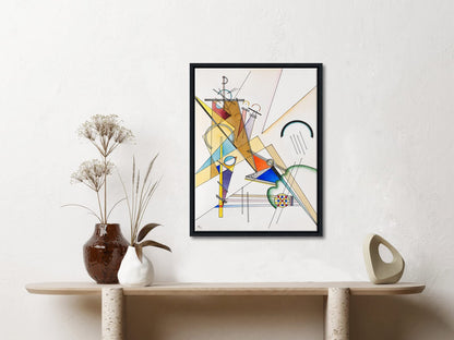 Wieco Art Framed Canvas Wall Art Composition VII, 1913 by Wassily Kandinsky Classic Abstract Famous Paintings Reproductions Canvas Wall Art for Home Decoration