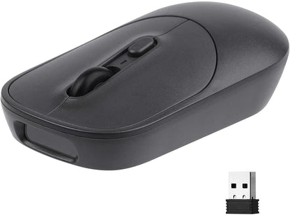 New Wireless Mouse Barcode Scanner, 2-in-1 Design 2D Handheld Barcode Scanner with Wireless Mouse Functions for POS System,Store,Supermarket, Warehouse.(Black)
