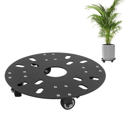 MJHHAPY 12‘’ Heavy Duty Plant Caddy with Wheels,3.0mm thick carbon steel Rolling Plant Stand,Plant Holder Coaster Trolley,Planter Mover Rollers Base,Holds up 450lbs Planter