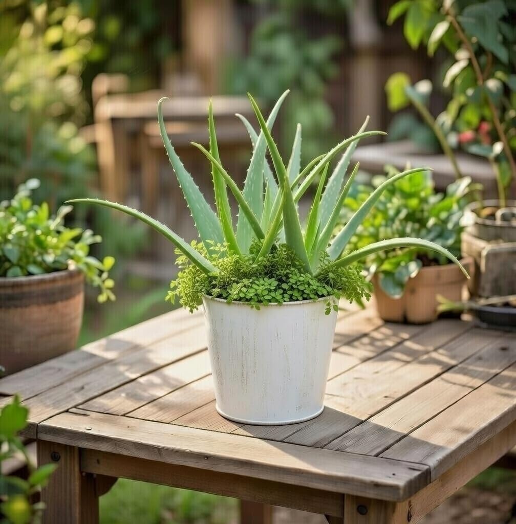 Hosley Set of 2 White Bucket/Pots with PVC Liner, 6.5" Dia x 6" H Ideal Gift for Floral Arrangements Wedding Home Office Party DIY Indoor Outdoor Garden Patio