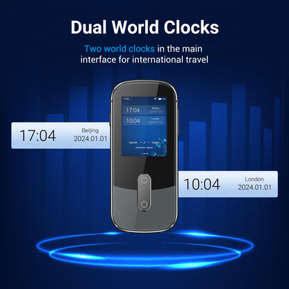 ANFIER Language Translator Device W09 Offline Support 144 Languages and Accents Real Time Translation 98% High Accuracy Fast Response in 1S Ideal for Travel, Learning and Business