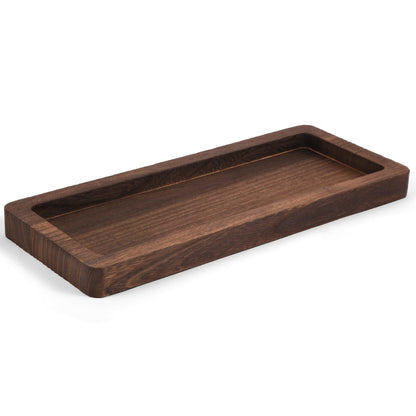 Hatway Wooden Decorative Tray Candle Holder Long Wood Tray Home Decor,Centerpieces Plates for Table centerpieces for CoffeeTable,Christmas Decor