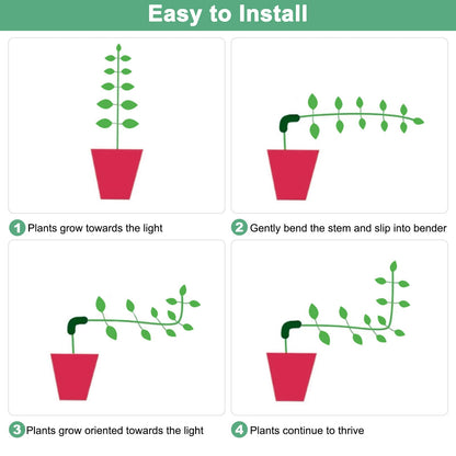 M METERXITY 80-Pack Plant Bender, 1.4x1 Inch 90 Degree Adjustable Plant Training Clips Plant Stem Low Stress Plant Branch Trainer Clips for Plant Gardening/Flowers/Climbing Plants[Red+White]