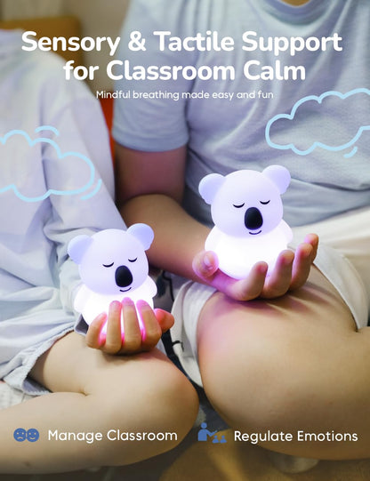 Mini Breathing Pal 'Kyle' - Mindfulness Breathing Light, Guided Visual Meditation Breathing Light, Anxiety Relief Items for Calm Down Corner/Meditation/Sleep Aid for Adult/Kid