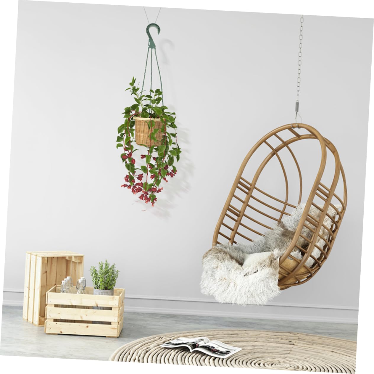 UKCOCO 5Pcs Plant Hanging Chains Space Saving Hooks for Outdoor Planters Bird Feeders and Lanterns User Friendly Setup Durable Construction for Vertical Gardening