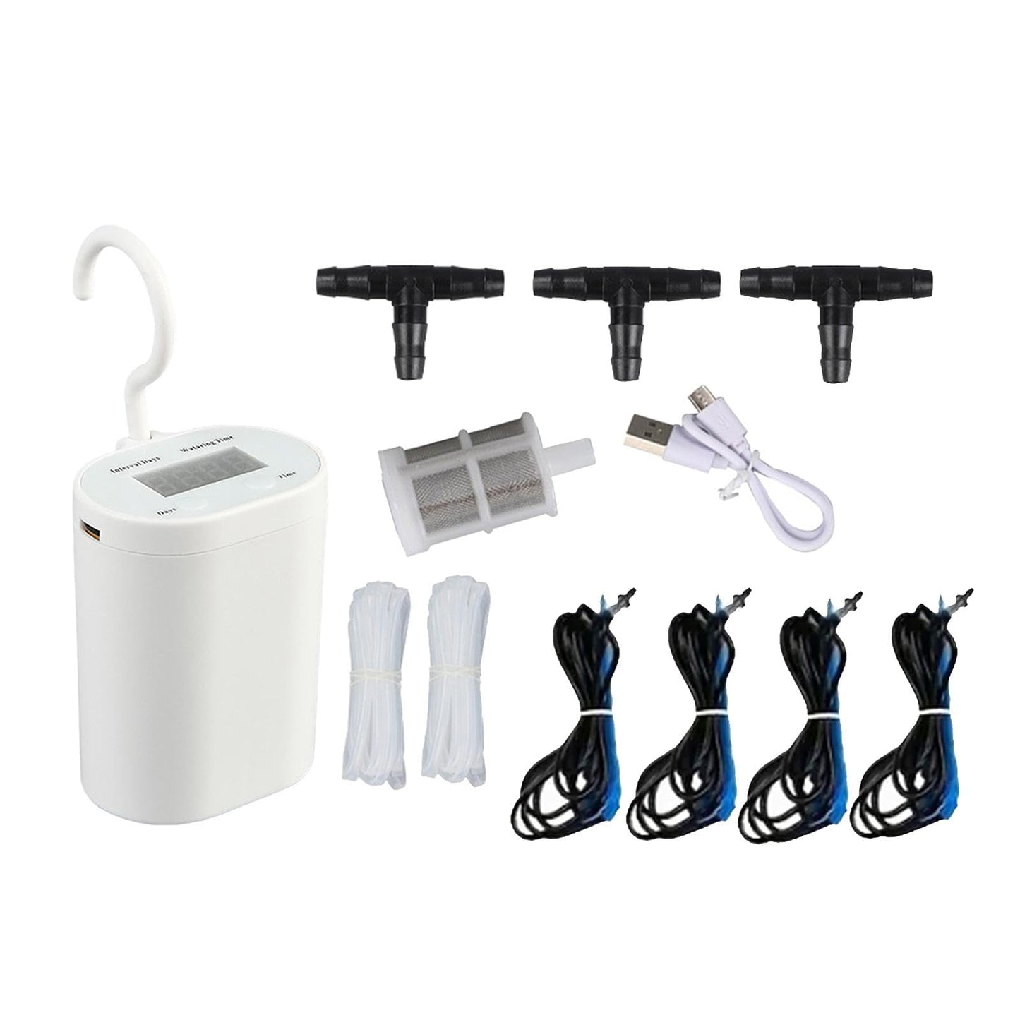 Jinhxofs Potted Plants Automatic Watering System Plant Water Indoor Sprinkler Multipurpose Drip Irrigation Kit for Patio Grass Bonsai, Dripping 16 pots