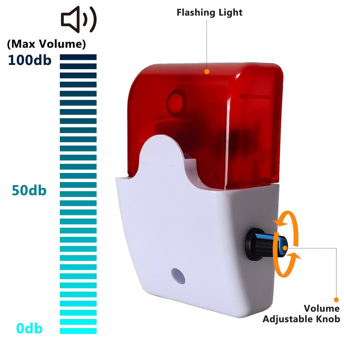 Stropum Sump Pump Alarm,110v High Water Level Detector Alarm,Water Leak Detection with 110dB and LED Indicator,10ft Cord Small Water Level Sensor for Pool,Pond,Tank AL-1