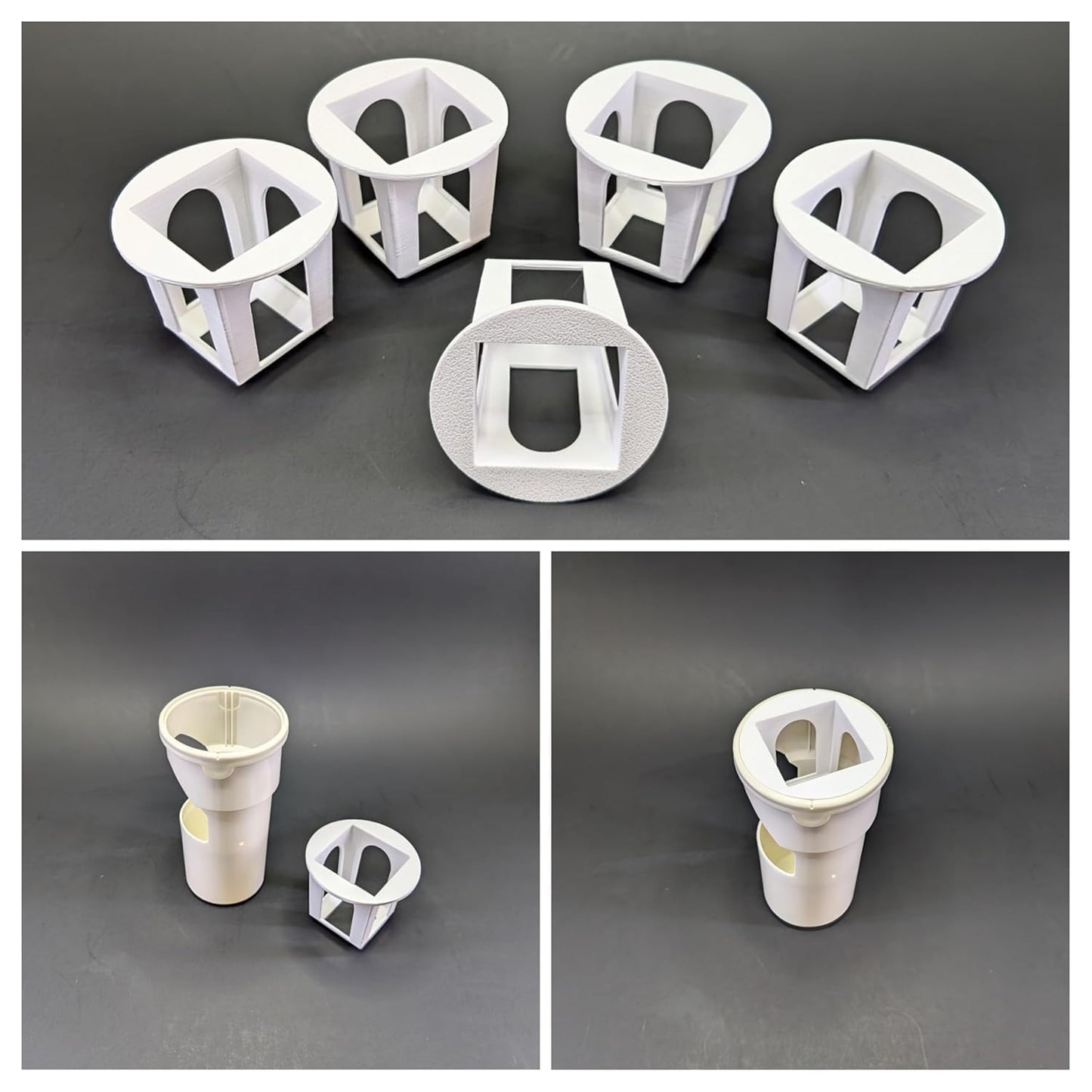 Grow Cubes for Hydroponic System/Compatible with Gardyn (10 Grow Cubes / 10 White caps)