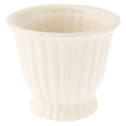 Karma, Modern Fluted Pot, Boho Small Plant Ceramic Pots, Modern Desk Decor, Office Planters, Small