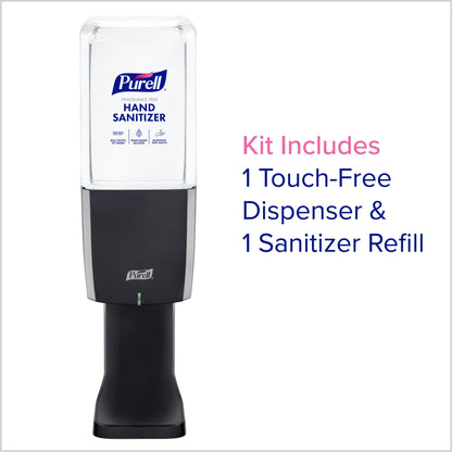 PURELL ES10 Sanitizer Starter Kit, Automatic Graphite Dispenser with 1200 mL PURELL Advanced Hand Sanitizer Foam Refill (Pack of 1) - 8353-1G