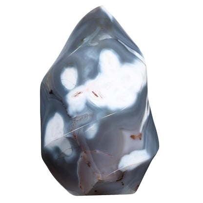 dssmboom Orca Agate Flame Shaped Stone Tower for Home Decor, Irregular Healing Crystal Specimen Mineral for Collection, Energy Balancing,601g-800g