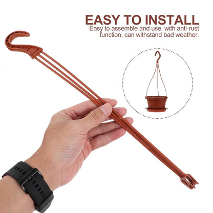 Hemoton 50pcs Plastic Hanging Flower Plant Holders Durable Hooks for Indoor and Outdoor Gardening for Balconies Windowsills and Home Decor and Planter Accessories