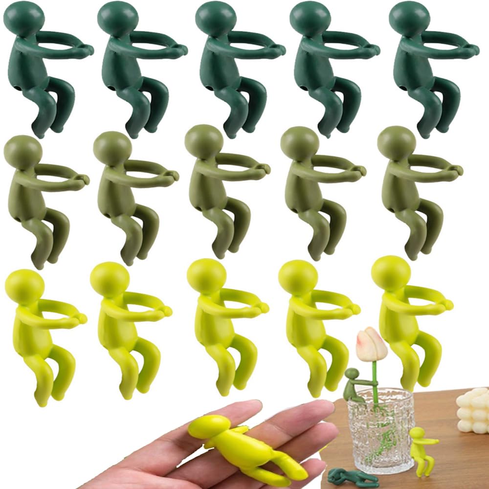 MTOMDY Plant Propagation Friends,Plant Propagation Buddy,Cute Plant Cutting Holder Plant Support for Sprouts, Plant Propagation Station Accessories Gifts for Plant Lovers(15 Pcs)
