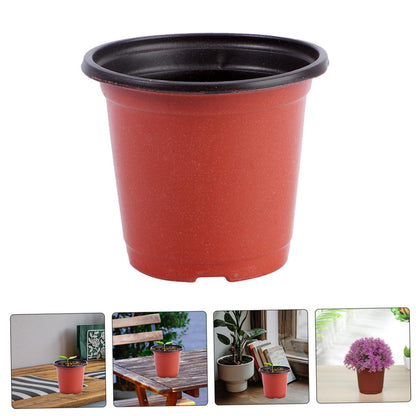 TIDTALEO 120pcs Plastic Nursery Pots with Drainage Holes Dual-Color Seedling Planter Cups for Strawberry Propagation and Plant Growth in Garden and Indoor Use