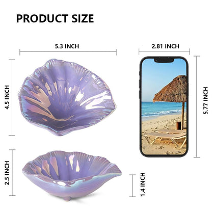 Misijuer Shell Jewelry Tray,5.75 Inches,Ceramic