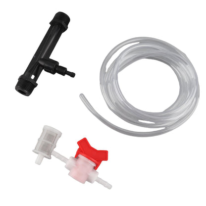 banapoy 3/4 Inch Venturi Fertilizer Injector, Garden Irrigation Device Water Tube Drip Irrigation Kit for Garden Farm Liquid Fertilizer Injection