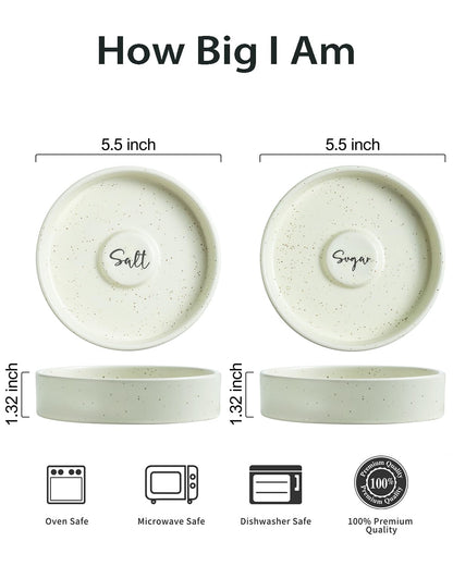 Zoeeker Margarita Salt Rimmer, Bartender Accessories Set of 2 for Margarita and Cocktail Ceramic Sugar Salt Rimmer Plate for Home Bar Bloody Mary, Yellow