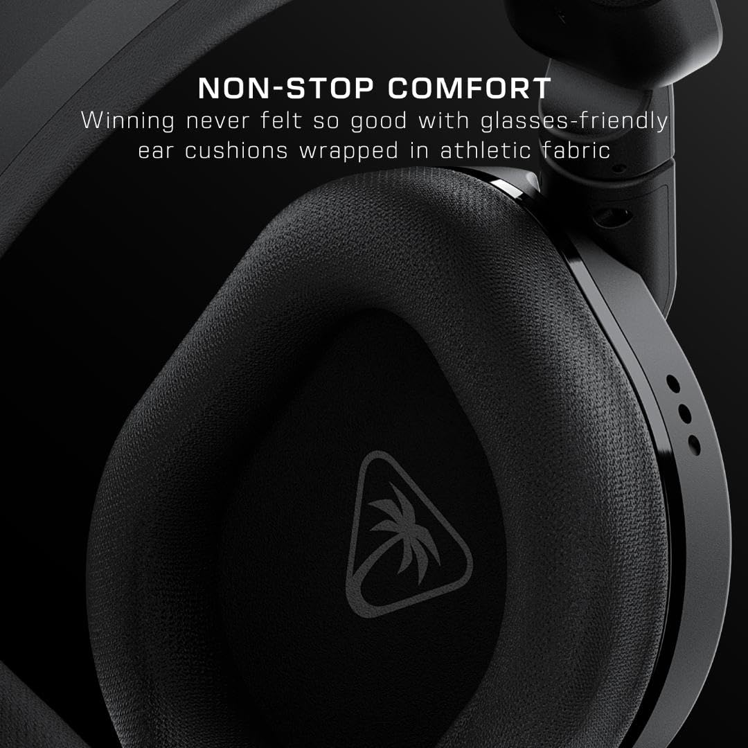 Turtle Beach Stealth 600 Wireless Multiplatform Amplified Gaming Headset for PS5, PS4, PC, & Mobile – Bluetooth, 80-Hr Battery, Noise-Cancelling Flip-to-Mute Mic, 50mm Speakers – Black