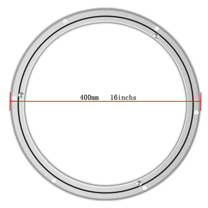 Lazy Susan Hardware Aluminum Metal Rotating Turntable Bearings Swivel Plate Hardware for Dining-Table and Workbench (16 Inchs) …