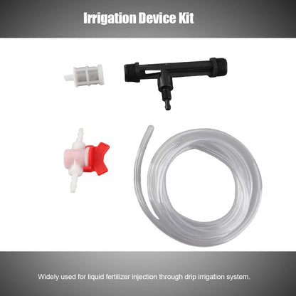 banapoy 3/4 Inch Venturi Fertilizer Injector, Garden Irrigation Device Water Tube Drip Irrigation Kit for Garden Farm Liquid Fertilizer Injection