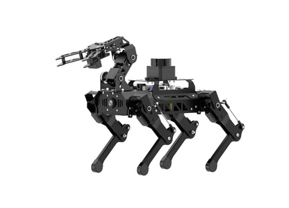 PuppyPi Robot Dog with ChatGPT Large AI Models AI Embodied Intelligence ROS Robotic Dog Vision Scene Voice Understanding SLAM Mapping Navigation Bionic Quadruped Robot, Ultimate Kit & RaspberryPi5 2GB