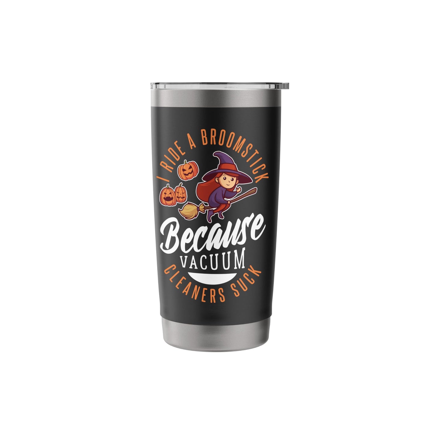 Broomstick Rider Halloween Design For Witchy Woman Stainless Steel Insulated Tumbler