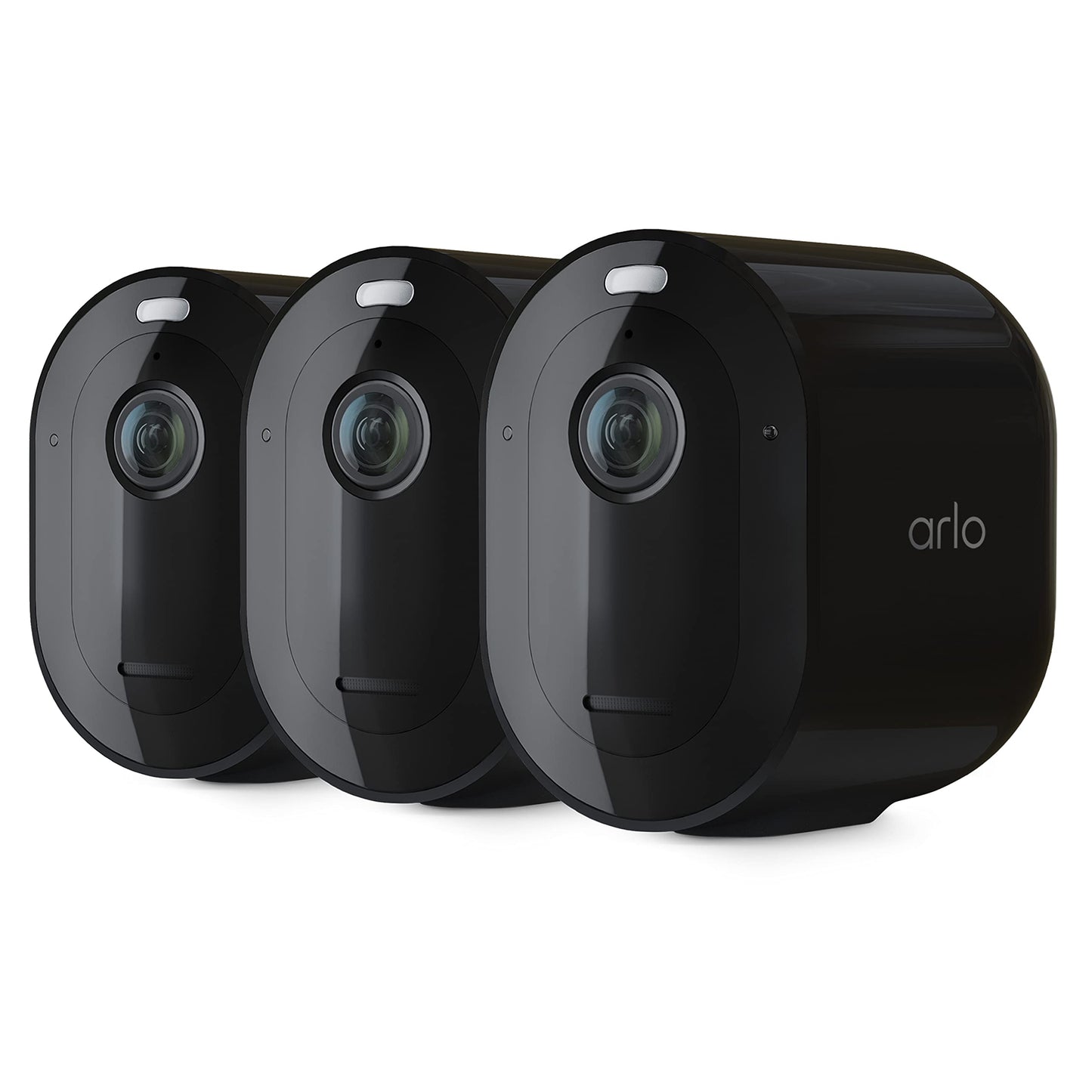 Arlo Pro 5S Spotlight Security Camera 2K HDR | Outdoor | Wireless | Dual-Band Wi-Fi Connects to Strongest Network |12X Zoom, 2-Way Audio, Siren, Color Night Vision,Live Stream(White, 4 Cameras)