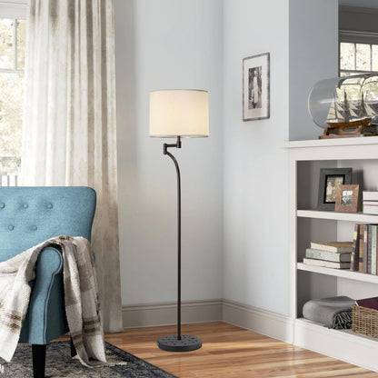 HOLIDYOYO Weighted Floor Lamp Base 7.48X7.48X0.78In Plastic Replacement Stand Stable Loader for Desk and Floor Lamps Lamp Base Accessory for Home Lighting