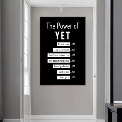 Motivational Wall Art Inspirational Entrepreneur Quotes Picture Painting Canvas Print Positive Theme Quotes Wall Decor Artwork for Home Teens Room Office Teacher Stretched and Framed [18''Wx24''H]